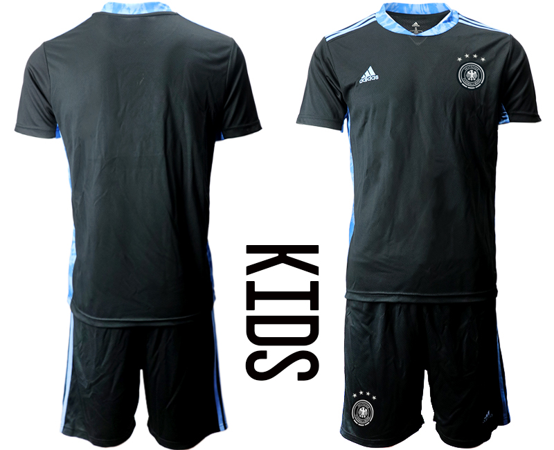 Youth 2020-21 Germany black goalkeeper soccer jerseys