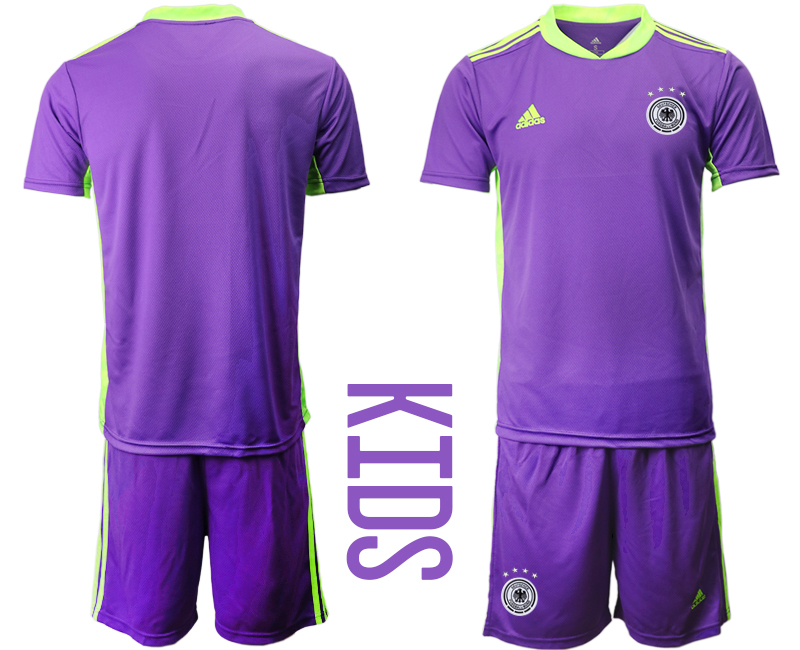 Youth 2020-21 Germany purple goalkeeper soccer jerseys