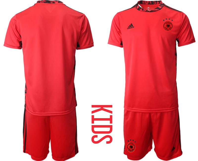 Youth 2020-21 Germany red goalkeeper soccer jerseys