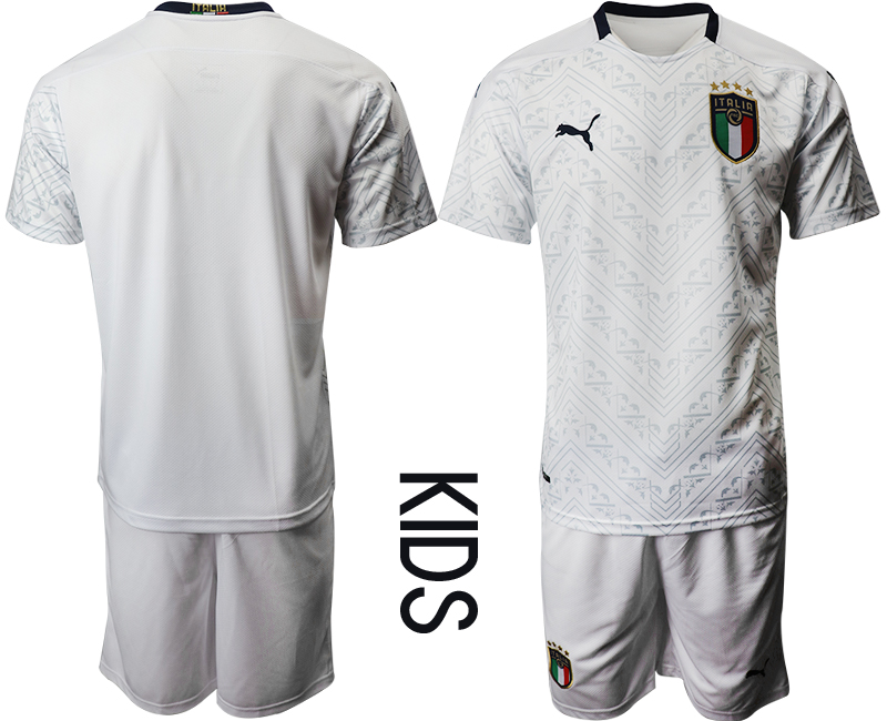 Youth 2020-21 Italy away soccer jerseys