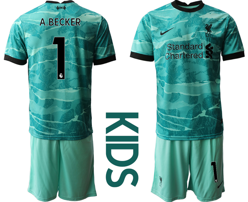 Youth 2020-21 Liverpool away 1# A.BECKER soccer jerseys