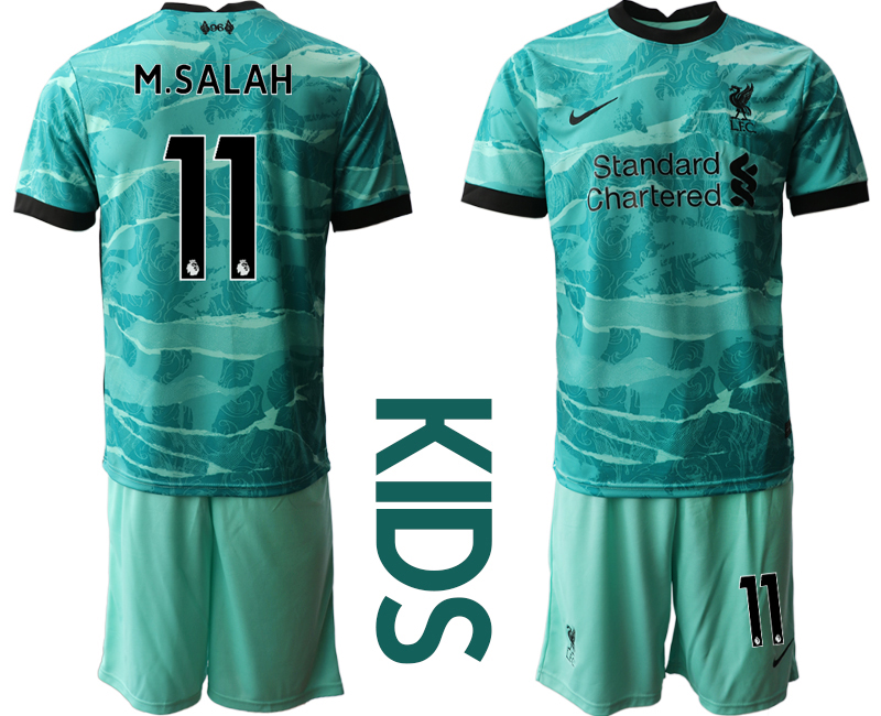 Youth 2020-21 Liverpool away 11# M.SALAH soccer jerseys