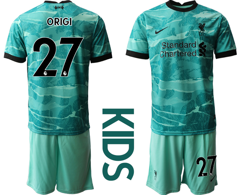 Youth 2020-21 Liverpool away 27# ORIGI soccer jerseys