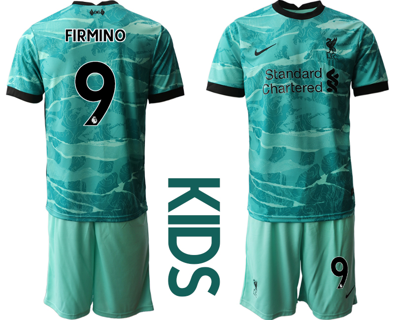Youth 2020-21 Liverpool away 9# FIRMINO soccer jerseys