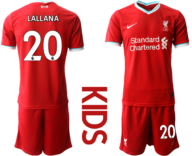 Youth 2020-21 Liverpool home 20# LALLANA soccer jerseys