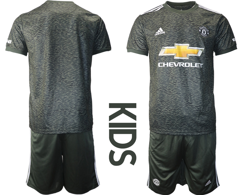 Youth 2020-21 Manchester United away soccer jerseys