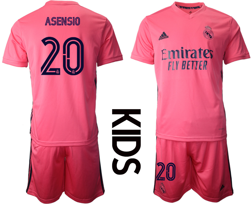 Youth 2020-21 Real Madrid away 20# ASENSIO soccer jerseys