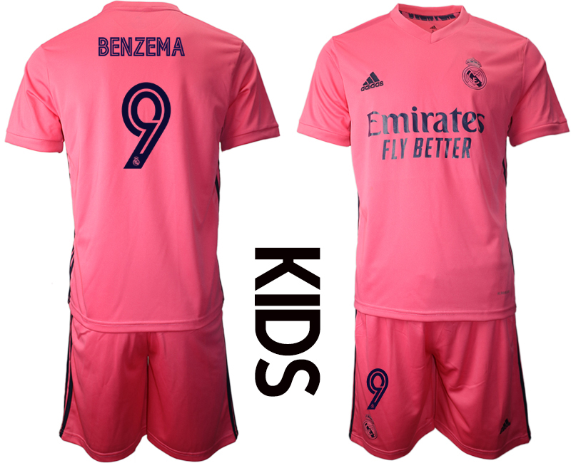 Youth 2020-21 Real Madrid away 9# BENZEMA soccer jerseys