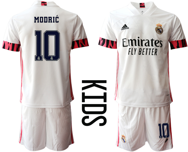 Youth 2020-21 Real Madrid home  10# MODRIC soccer jerseys