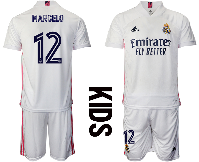 Youth 2020-21 Real Madrid home 12# MARCELO soccer jerseys