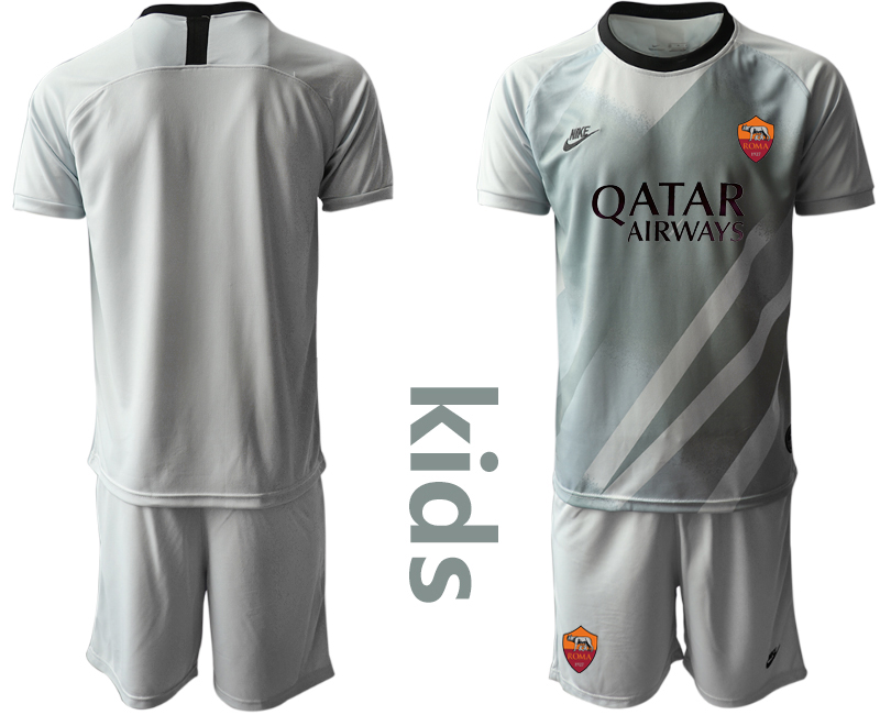 Youth 2020-21 Rome gray goalkeeper soccer jerseys