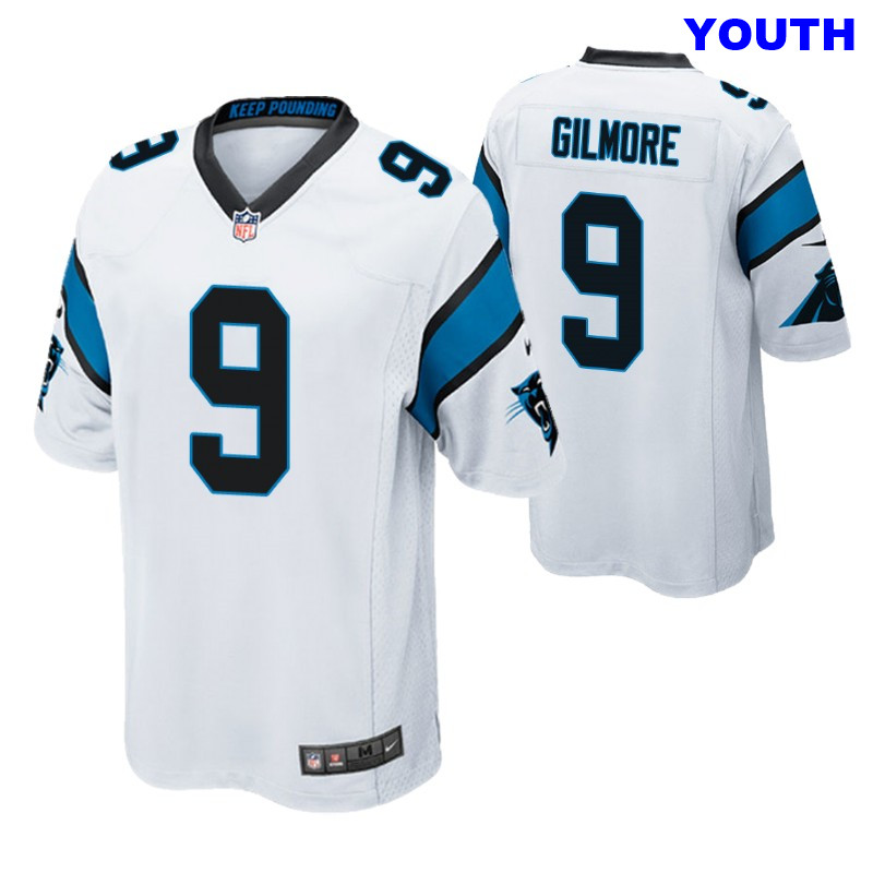 Youth's Stephon Gilmore Panthers #9 Game Jersey White Nike