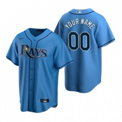 Youth All Size Tampa Bay Rays Custom Nike Light Blue Stitched MLB Cool Base Jersey