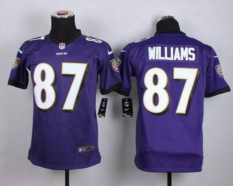 Youth Baltimore Ravens #87 Maxx Williams 2013 Nike Purple Game Jersey