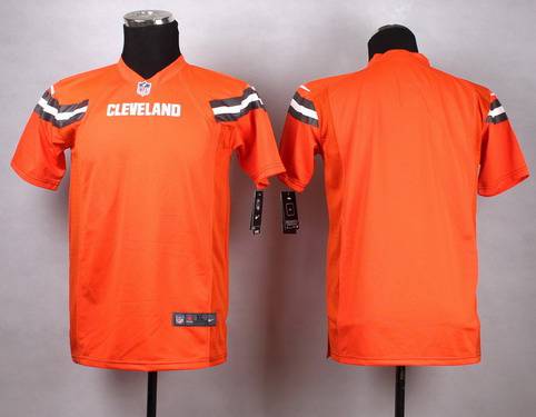Youth Cleveland Browns Blank 2015 Nike Orange Game Jersey