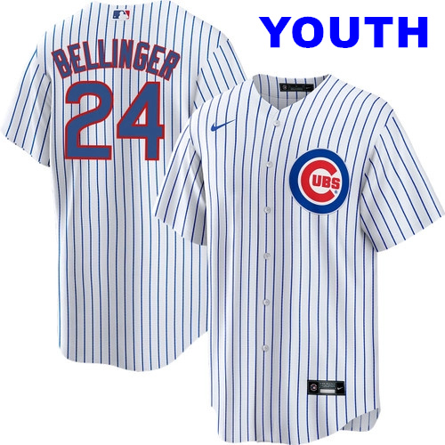 Youth Cody Bellinger Chicago #24 Cubs Kids Home white Jersey by NIKE?