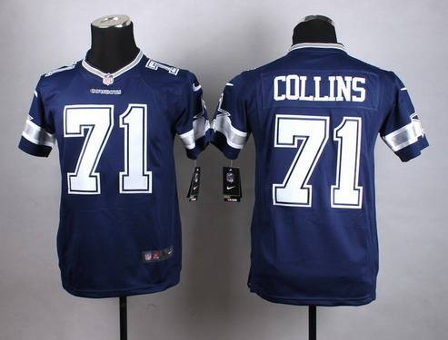 Youth Dallas Cowboys #71 La'el Collins Nike Blue Game Jersey