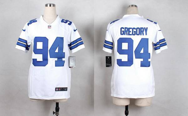 Youth Dallas Cowboys #94 Randy Gregory Nike White Game Jersey