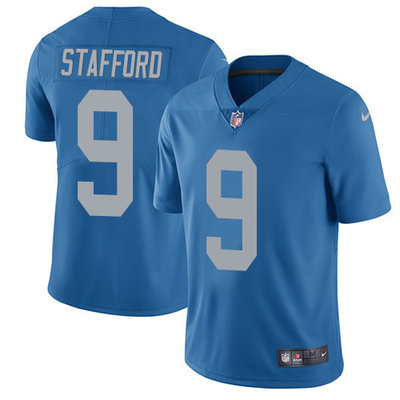 Youth Detroit Lions #9 Matthew Stafford Royal Blue Alternate 2017 Vapor Untouchable Stitched NFL Nike Limited Jersey