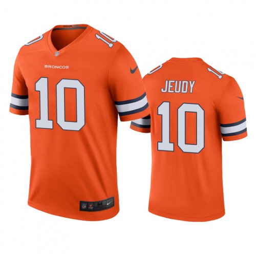 Youth Jerry Jeudy Denver Broncos #10 Limited Color Rush Vapor Untouchable kids Jersey - Orange
