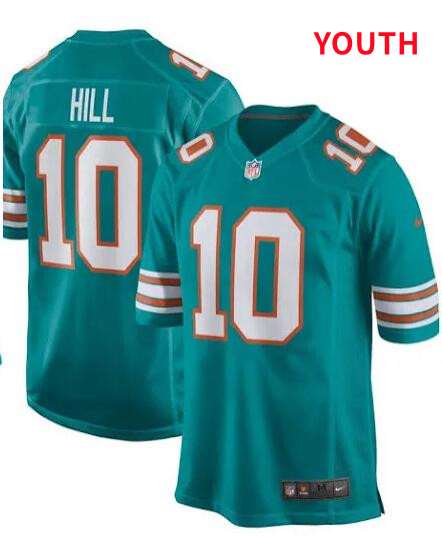 Youth Miami Dolphins #10 Tyreek Hill Nike Green Player Game Jersey