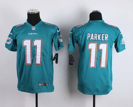 Youth Miami Dolphins #11 DeVante Parker Nike 2013 Green Game Jersey