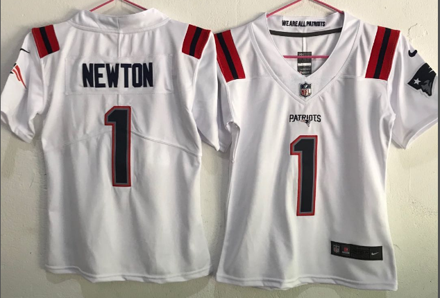 Youth New England Patriots #1 Cam Newton White 2020 NEW Vapor Untouchable Stitched NFL Nike Limited Jersey
