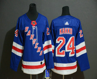 Youth New York Rangers #24 Kaapo Kakko Royal Blue Home Adidas Hockey Stitched NHL Jersey