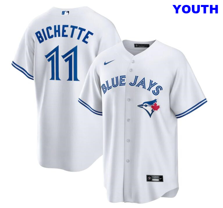 Youth Nike Bo Bichette Toronto Blue Jays #11 Alternate White Jersey