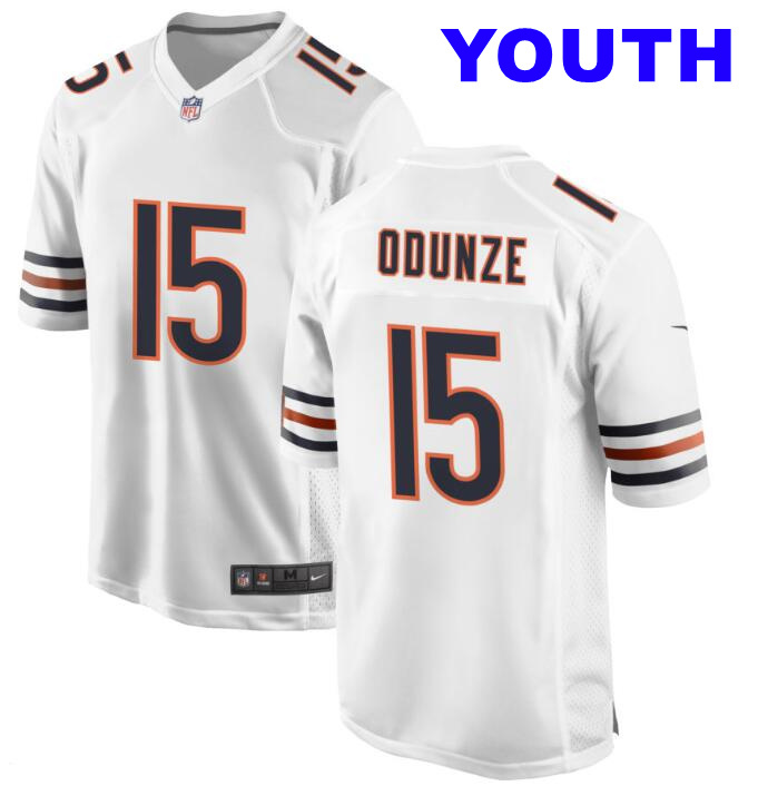 Youth Nike Rome Odunze #15 Chicago Bears 2024 NFL Draft First Round Pick Player Game White Jersey