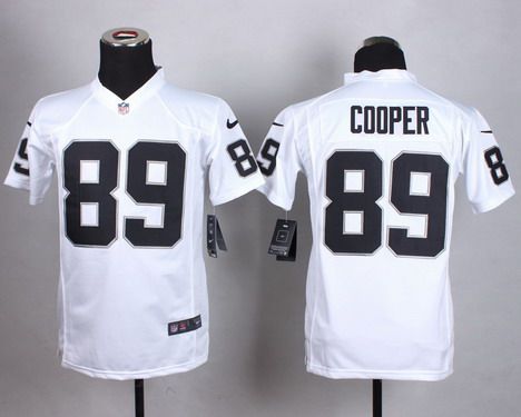 Youth Oakland Raiders #89 Amari Cooper Nike White Game Jersey
