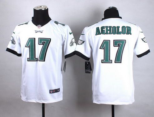 Youth Philadelphia Eagles #17 Nelson Agholor 2014 Nike White Game Jersey