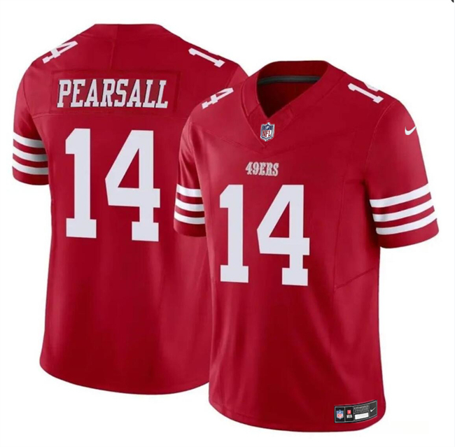 Youth San Francisco 49ers #14 Ricky Pearsall Red 2024 Draft F.U.S.E. Vapor Untouchable Limited Football Stitched Jersey