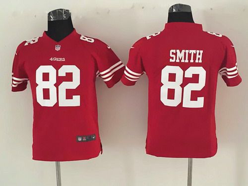 Youth San Francisco 49ers #82 Torrey Smith Nike Red Game Jersey