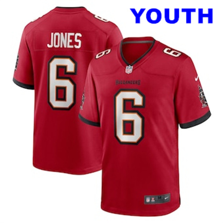 Youth Tampa Bay Buccaneers #6 Julio Jones Nike Red Player Game Jersey