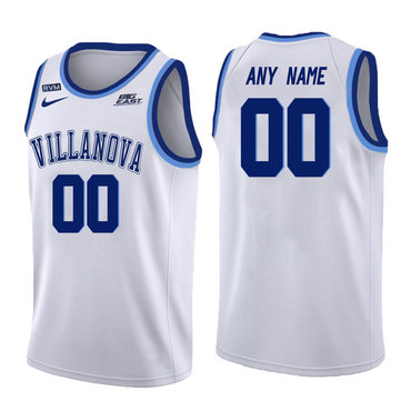 Youth Villanova Wildcats White Customized College Basketball Jersey