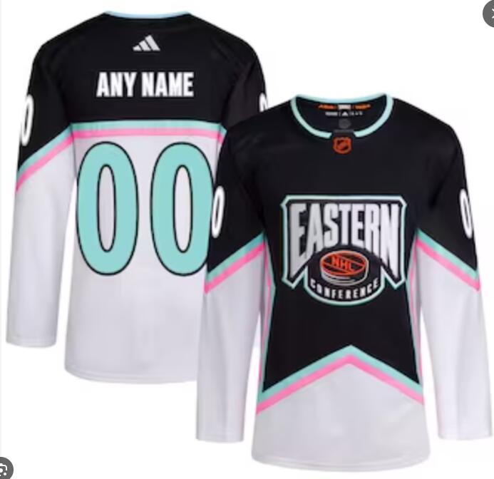 Men/Women/Youth 2023 NHL All-Star Game Eastern Conference Custom Authentic Black Stitched adidas Jersey