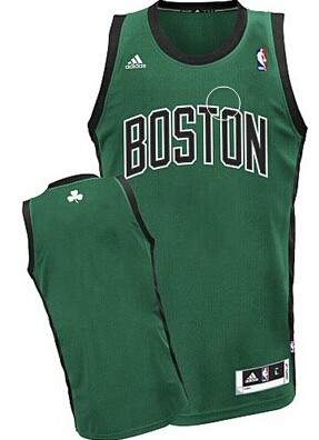 Boston Celtics Blank Green With Black Swingman Jersey
