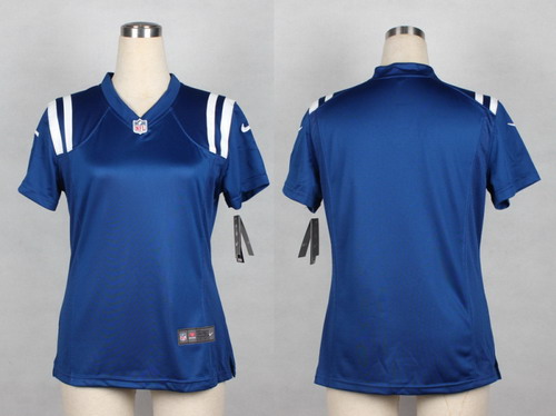 Nike Indianapolis Colts Blank Blue Game Womens Jersey