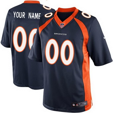 Men's Nike Denver Broncos Customized 2013 Blue Limited Jersey