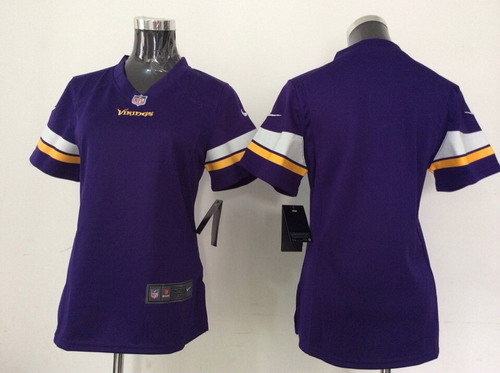Nike Minnesota Vikings Blank 2013 Purple Game Womens Jersey