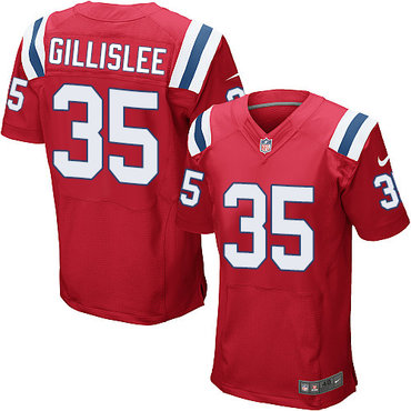 Men's New England Patriots #35 Mike Gillislee Red Alternate Stitched NFL Nike Elite Jersey