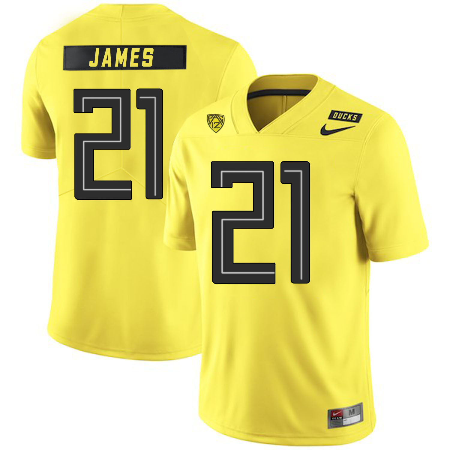 regon Ducks 21 LaMichael James Yellow Nike College Football Jersey