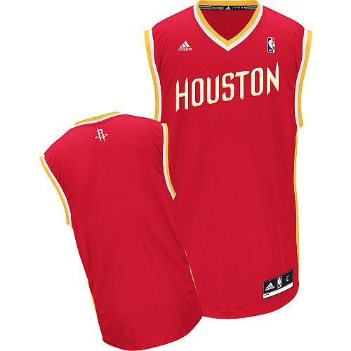 Houston Rockets Blank Red With Gold Swingman Jersey